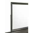 Modern Brooklyn Portrait Shape Mirror made with Wood in Gray