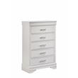 Brooklyn Modern 5 Drawers Chest made with Wood in White