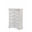 Brooklyn Modern 5 Drawers Chest made with Wood in White