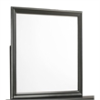 Brooklyn Modern Portrait Frame Mirror made with Wood in White(NO DRESSER)