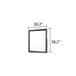 Brooklyn Modern Portrait Frame Mirror made with Wood in White(NO DRESSER)