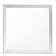Brooklyn Modern Portrait Frame Mirror made with Wood in White(NO DRESSER)