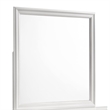 Brooklyn Modern Portrait Frame Mirror made with Wood in White(NO DRESSER)