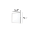 Brooklyn Modern Portrait Frame Mirror made with Wood in White(NO DRESSER)
