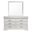 Brooklyn Modern 6 Drawer Dresser made with Wood in White