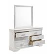 Brooklyn Modern 6 Drawer Dresser made with Wood in White