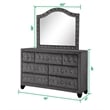 Sophia King 4 Pc Tufted Upholstery Bedroom Set Made With Wood in Gray