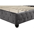 Sophia Queen 4 Pc Tufted Upholstery Bedroom Set Made With Wood in Gray