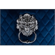 Simba Stainless Steel 2 Piece Chair Finish with Velvet Fabric in Blue