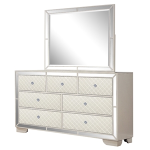 madison upholstery dresser made with wood in beige color