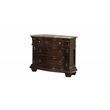 Roma Traditional King 5 Pc Bedroom set made with Wood in Dark Walnut