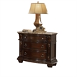 Roma Traditional King 5 Pc Bedroom set made with Wood in Dark Walnut