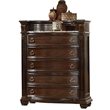 Roma Traditional King 5 Pc Bedroom set made with Wood in Dark Walnut