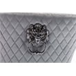 Simba Stainless Steel 2 Piece Chair Finish with Velvet Fabric in Light Gray
