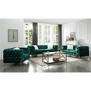 galaxy home moderno sofa solid wood living room in green color