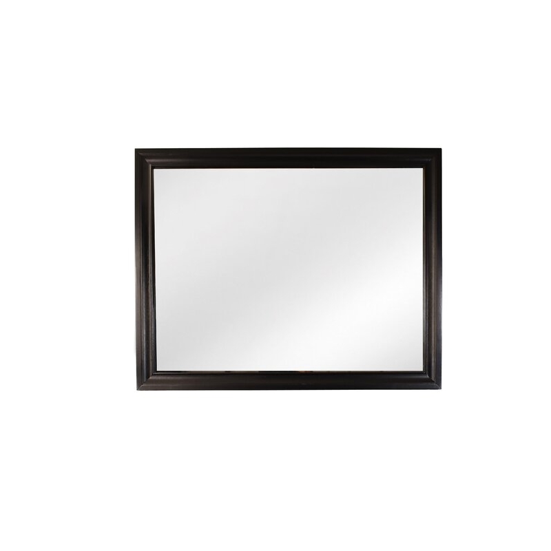 Matrix Traditional Style Mirror in Black Color made with Wood