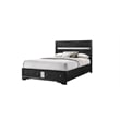 Matrix Traditional Style Queen 4 PC Storage Bedroom Set in Black made with Wood