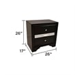 Matrix Traditional Style King 4 PC Storage Bedroom Set in Black made with Wood