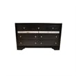 Matrix Traditional Style King 5 PC Storage Bedroom Set in Black made with Wood