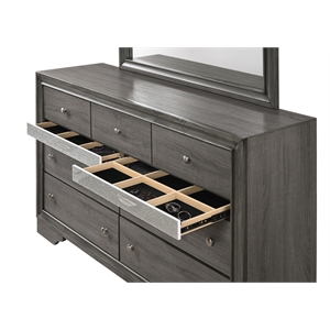 matrix traditional style 7 drawer dresser made with wood
