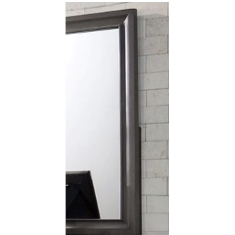 Matrix Traditional Style Mirror in Gray Color made with Wood