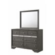 Matrix Traditional Style Queen 4 Pc Storage Bedroom Set in Gray made with Wood