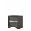 Matrix Traditional Style Queen 4 Pc Storage Bedroom Set in Gray made with Wood