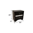 Matrix Traditional Style Queen 4 Pc Storage Bedroom Set in Gray made with Wood