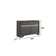 Matrix Traditional Style King 4 PC Storage Bedroom set in Gray made with Wood