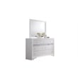 Matrix Traditional Style Queen 4 PC Storage Bedroom Set in White made with Wood