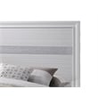 Matrix Traditional Style King 4 PC Storage Bedroom Set in White made with Wood