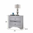 Matrix Traditional Style King 4 PC Storage Bedroom Set in White made with Wood