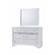 Matrix Traditional Style King 4 PC Storage Bedroom Set in White made with Wood