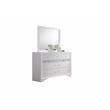 Matrix Traditional Style King 5 PC Storage Bedroom Set in White made with Wood