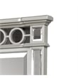 Symphony Mirror Front Bedroom Horizontal Mirror in Silver