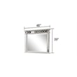 Symphony Mirror Front Bedroom Horizontal Mirror in Silver