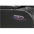 Benz LED & Power Reclining Loveseat Made With Faux Leather in Black