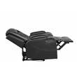 Benz LED & Power Recliner Chair Made With Faux Leather in Black