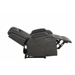 Benz LED & Power Recliner Chair Made With Faux Leather in Gray