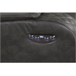 Benz LED & Power Recliner Chair Made With Faux Leather in Gray