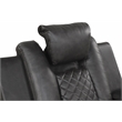 Benz LED & Power Recliner Chair Made With Faux Leather in Gray