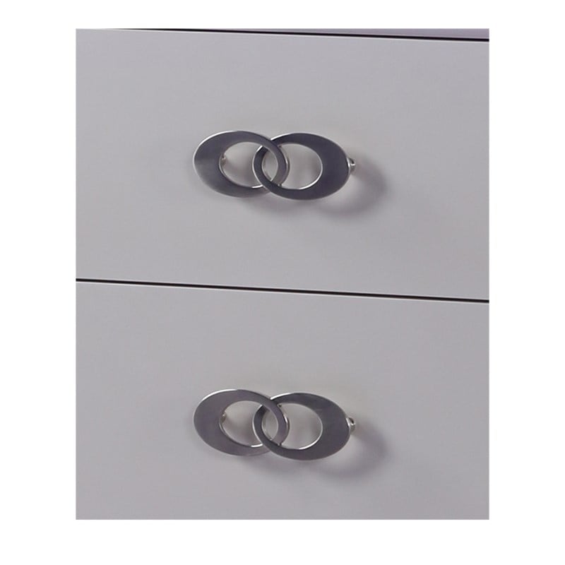 Perla LED Chest Made with Wood in Milky White