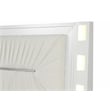 Coco LED Queen Size Bed Made with Wood in Milky White Color
