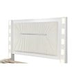 Coco King 4 Pc LED Bedroom Set Made with Wood in Milky White