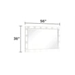 Coco King 4 Pc LED Bedroom Set Made with Wood in Milky White