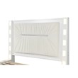 Coco King 4 Pc Vanity LED Bedroom Set Made with Wood in Milky White