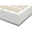 Coco King 4 Pc Vanity LED Bedroom Set Made with Wood in Milky White