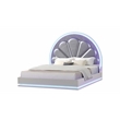 Perla 5-Piece Wood Queen Vanity Bedroom Set in White