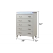 Perla 5-Piece Wood Queen Vanity Bedroom Set in White