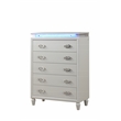 Perla 5-Piece Wood Queen Vanity Bedroom Set in White